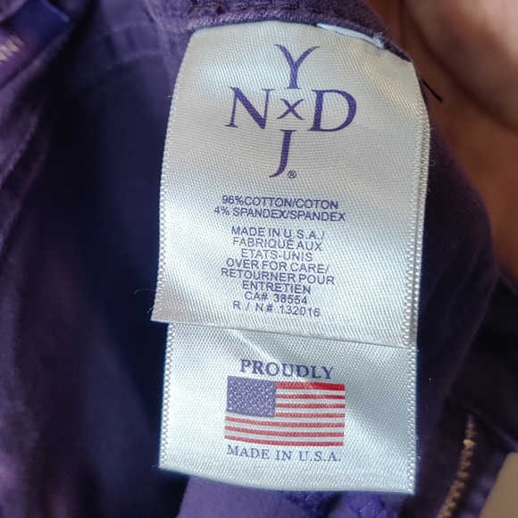 NYDJ Omni Coated Skinny Jeans in Plum Size 10P - Picture 11 of 13